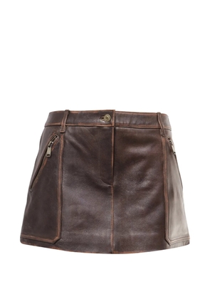 Michael Kors Vintage paneled pocket mini skirt - Brown