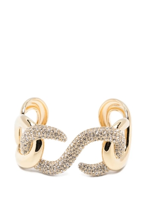 Swarovski Dextera crystal-embellishment cuff bracelet - Gold
