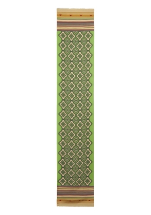 ETRO geometric-print silk scarf - Green
