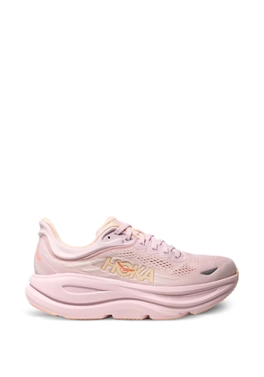 HOKA Bondi 9 lace-up sneakers - Pink
