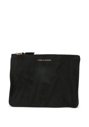 Comme Des Garçons zip leather wallet - Black