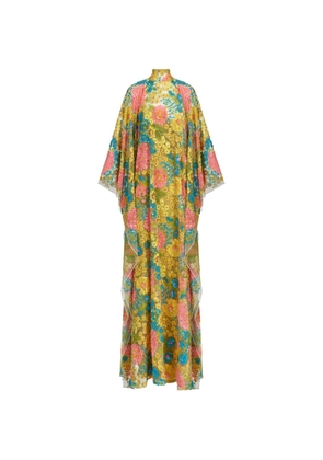 Taller Marmo Graham Kaftan floral dress - Yellow