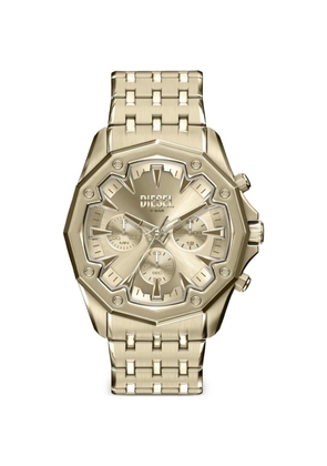 Diesel Steel Chronograph 46mm Watch - Gold