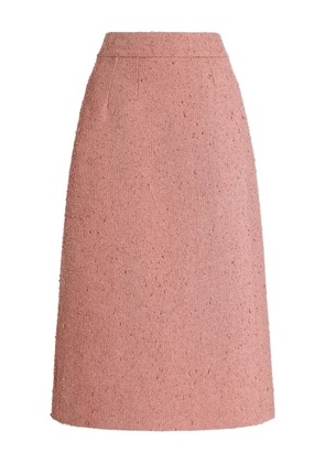 Dolce & Gabbana bouclé-effect midi skirt - Pink