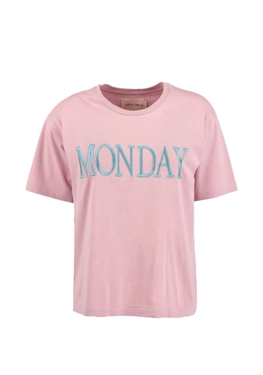 Alberta Ferretti Vintage embroidered T-shirt - Pink