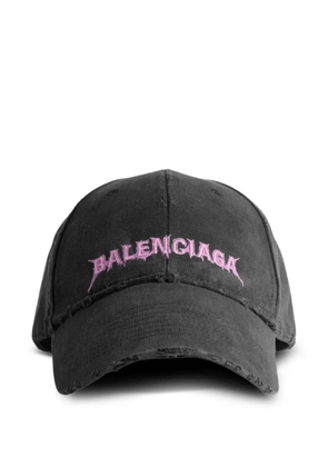 Balenciaga Diy distressed logo cap - Black