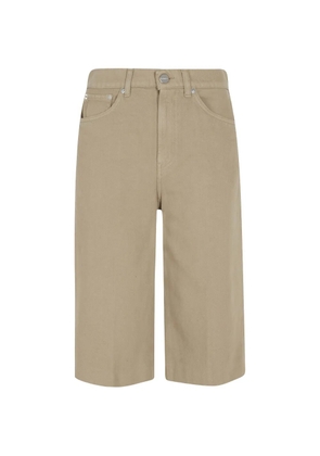 DONDUP pocket cotton shorts - Neutrals