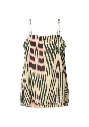 RABENS SALONER Karis patterned tank top - Neutrals