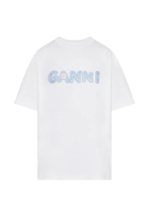 GANNI logo T-shirt - White