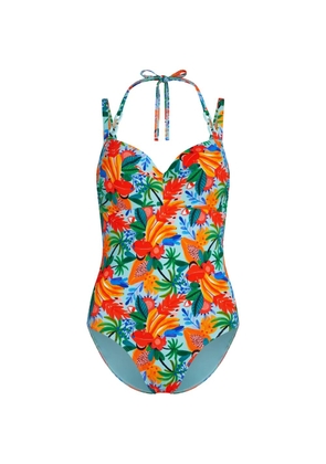 Marlies Dekkers Paradisa floral-print swimsuit - Blue