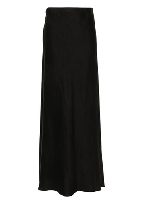 Theory linen blend midi skirt - Black