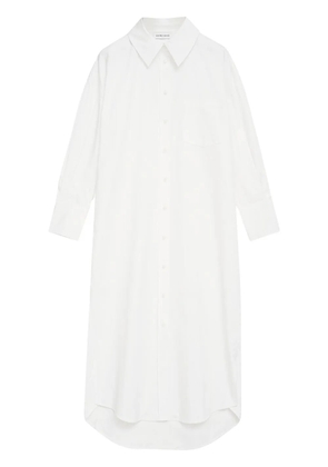 ANINE BING Mika shirt midi dress - White