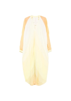 Marrakshi Life V-neck long-sleeve maxi dress - Yellow