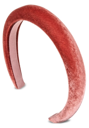 Jennifer Behr Tori velvet headband - Pink
