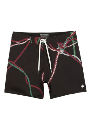 Osklen drawstring deck shorts - Black