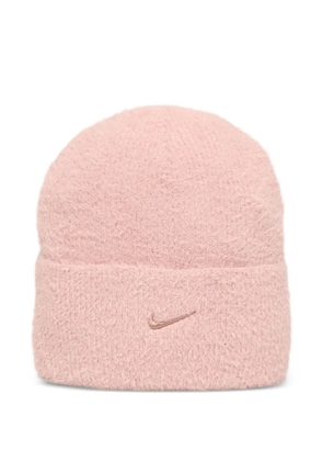 Nike logo-embroidery beanie hat - Pink