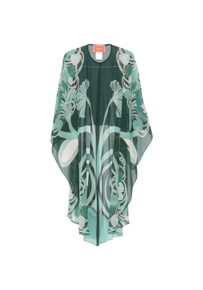 La DoubleJ floral sheer beach cover-up - Green