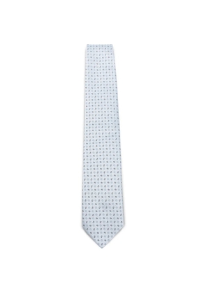 Borrelli patterned tie - Blue