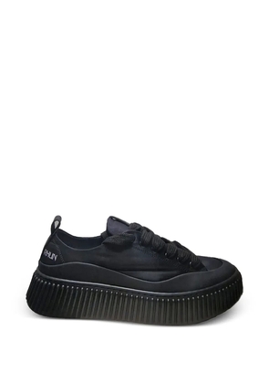 Rhun panelled platform sneakers - Black