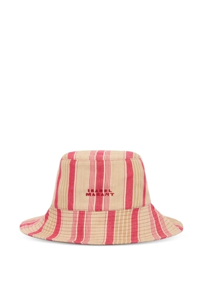 ISABEL MARANT Shaelyn striped bucket hat - Red