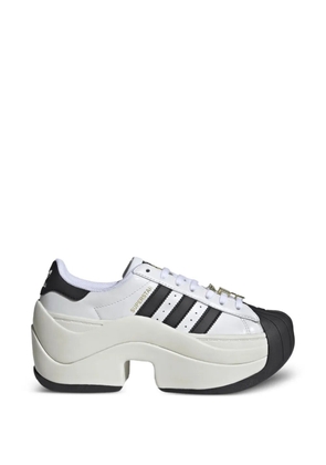 adidas stripes superstar sneakers - White