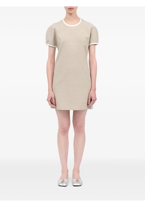 MM6 Maison Margiela striped mini dress - Neutrals