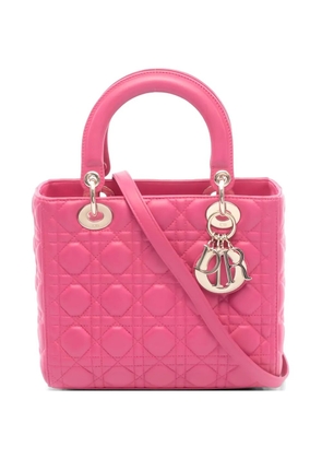 Christian Dior Pre-Owned 2010s Lady Dior leather handbag - Pink