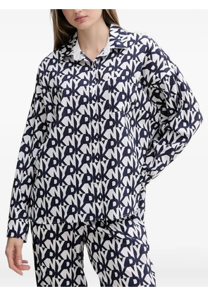 DKNY logo-print pyjamas - Blue