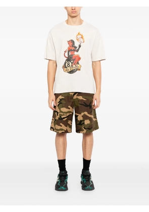 Melt graphic-print T-shirt - Neutrals