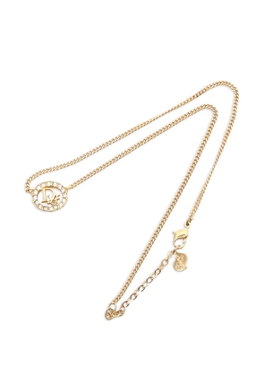 Christian Dior Pre-Owned 2000s logo-pendant necklace - Gold