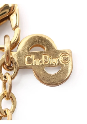Christian Dior Pre-Owned 2000s logo-pendant necklace - Gold