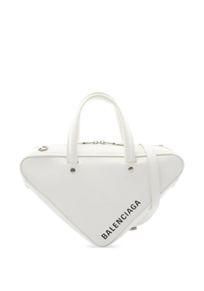 Balenciaga Pre-Owned Triangle Duffle XS leather handbag - White