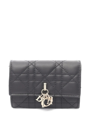 Christian Dior Pre-Owned 2020s My Dior Glycine quilted leather wallet - Black