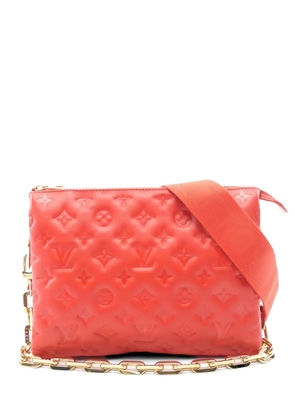 Louis Vuitton Pre-Owned 2021 Coussin monogram embossed coussin pm shoulder bag - Red