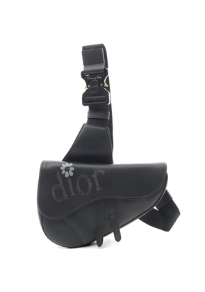 Christian Dior Pre-Owned x ERL 2010s leather Saddle bag - Black