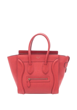 Celine Pre-Owned 2010-2026 Micro Calfskin Luggage tote bag - Red