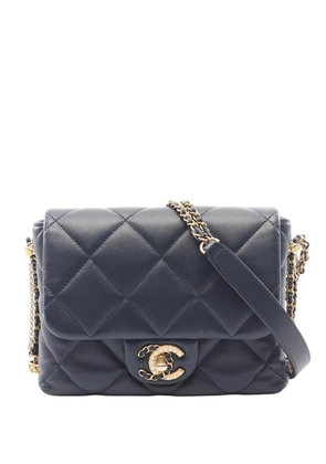 CHANEL Pre-Owned 2021-2026 Mini Lambskin 19 Flap crossbody bag - Blue