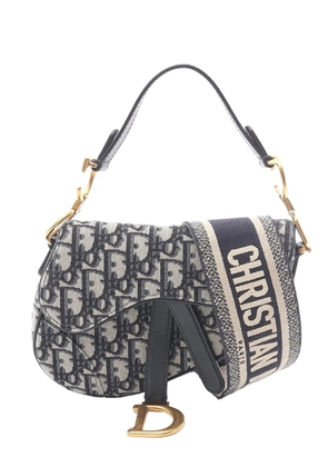Christian Dior Pre-Owned 2019 Mini Oblique Canvas Saddle Bag satchel - Brown