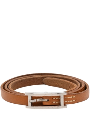 Hermès Pre-Owned 2000-2014 Swift Behapi Triple Tour Bracelet costume bracelet - Brown