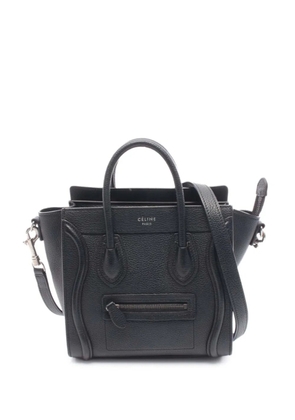 Celine Pre-Owned 2010-2026 Nano Leather Luggage Tote satchel - Black
