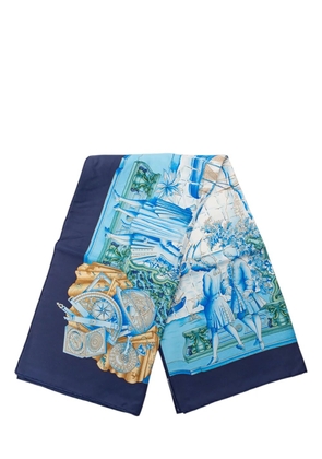 Hermès Pre-Owned 2000-2015 Azulejos Silk Scarf scarves - Blue