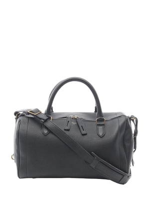 Celine Pre-Owned 2010-2026 Grained Leather Asymmetrical Duffle Bag satchel - Black