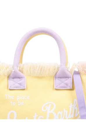 MC2 Saint Barth Kids fringed-detail tote bag - Yellow