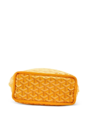 Goyard Pre-Owned Anjou Reversible Tote Coated Canvas Mini satchel - Yellow