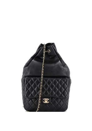 CHANEL Pre-Owned In Seoul Lambskin Large backpack - Black