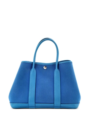 Hermès Pre-Owned Garden Party Toile and Leather 30 tote bag - Blue