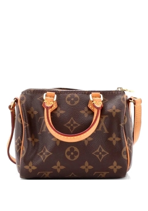 Louis Vuitton Pre-Owned Speedy Bandouliere Bag Monogram Canvas Nano crossbody bag - Brown