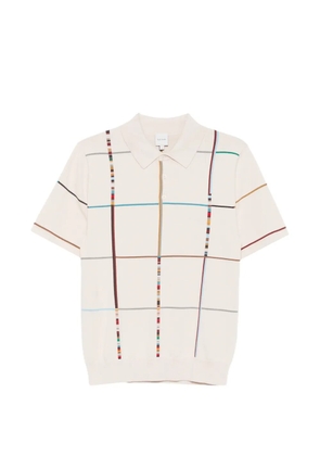Paul Smith checked polo shirt - Neutrals