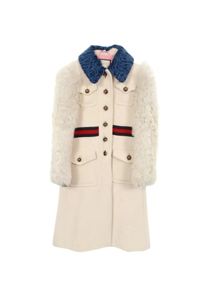 Gucci Pre-Owned 2010s GG-button pocket coat - Neutrals