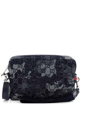 Gucci Pre-Owned Convertible Camouflage GG Denim crossbody bag - Blue